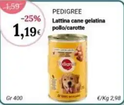 Re Mercato Lucrezia Pedigree Lattina cane gelatina pollo/carotte offerta