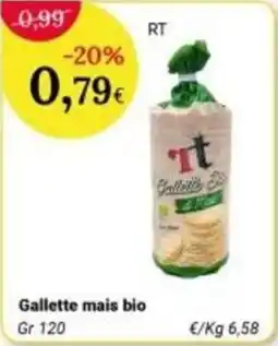 Re Mercato Lucrezia Gallette mais bio offerta