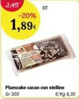 Re Mercato Lucrezia Plumcake cacao con stelline offerta