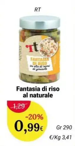 Re Mercato Lucrezia Fantasia di riso al naturale offerta