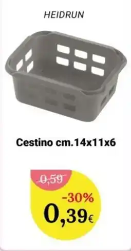 Re Mercato Lucrezia Cestino Heidrun offerta