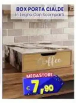 Punto Shopping Megastore Box porta cialde in legno con scomparti offerta