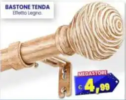 Punto Shopping Megastore Bastone tenda effetto legno offerta