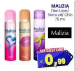 Punto Shopping Megastore Malizia Deo Love/Sensual/Chic offerta