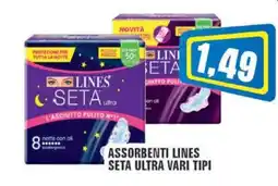 Punto Vigas Assorbenti Lines Seta Ultra offerta