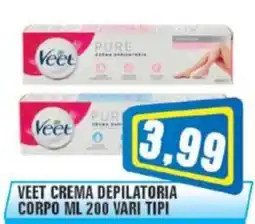 Punto Vigas Veet crema depilatoria corpo offerta