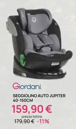 Prenatal Giordani Seggiolino auto Jupiter offerta
