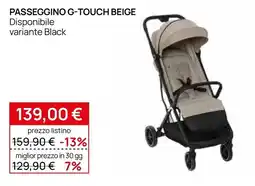 Prenatal Passeggino G-Touch Beige offerta
