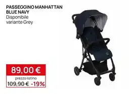 Prenatal Passeggino Manhattan Blue Navy offerta