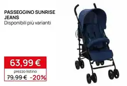 Prenatal Passeggino Sunrise Jeans offerta