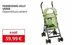 Prenatal Passeggino Jolly Verde offerta