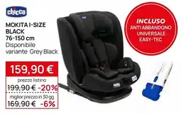 Prenatal Chicco Mokita I-Size Black offerta