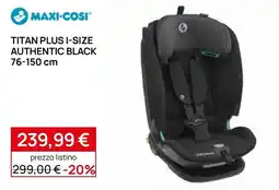 Prenatal Maxi-Cosi Titan Plus I-Size Authentic Black offerta