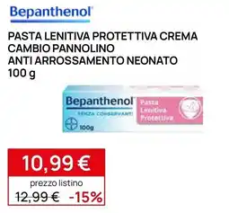 Prenatal Bepanthenol pasta lenitiva protettiva crema cambio pannolino anti arrossamento neonato offerta