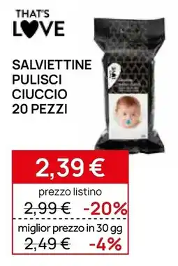 Prenatal Salviettine pulisci ciuccio offerta