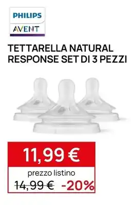 Prenatal Philips Avent Tettarella Natural Response offerta