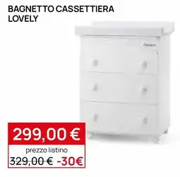 Prenatal Bagnetto cassettera lovely offerta