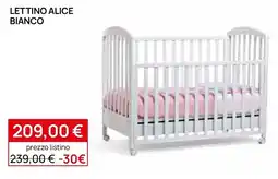 Prenatal Lettino Alice Bianco offerta