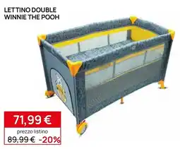 Prenatal Lettino double winnie the pooh offerta