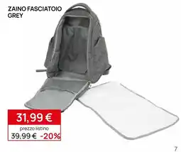 Prenatal Zaino fasciatoio grey offerta