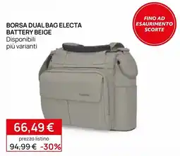 Prenatal Borsa dual bag Electa Battery beige offerta