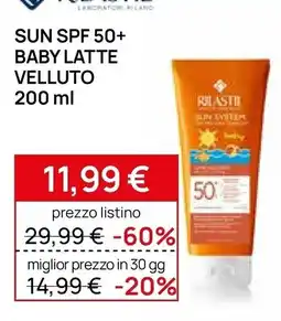 Prenatal Sun Baby Latte Velluto offerta