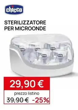 Prenatal Chicco sterilizzatore per microonde offerta