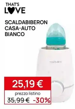 Prenatal Scaldabiberon casa-auto bianco offerta