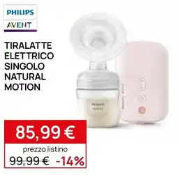 Prenatal Philips Avent tiralatte elettrico singolo natural motion offerta