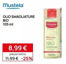 Prenatal Mustela olio smagliature bio offerta