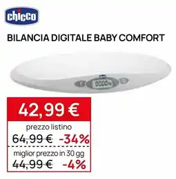 Prenatal Chicco bilancia digitale baby comfort offerta