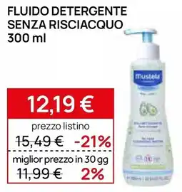 Prenatal Fluido detergente senza risciacquo Mustela offerta