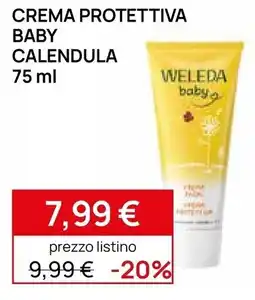 Prenatal Crema protettiva baby calendula Weleda offerta
