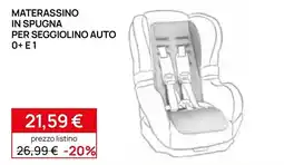 Prenatal Materassino in spugna per seggiolino auto 0+ e 1 offerta