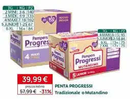 Prenatal Pampers Progressi Mutandino offerta