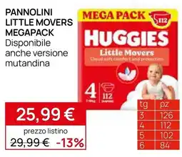 Prenatal Pannolini Huggies Little Movers offerta