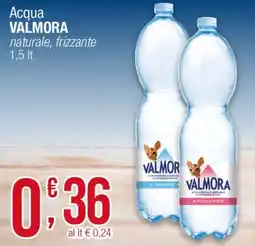 Maxi Sidis Acqua Valmora naturale, frizzante offerta