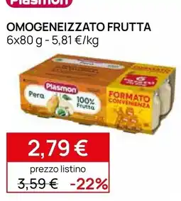 Prenatal Plasmon Omogeneizzato Frutta Pera offerta