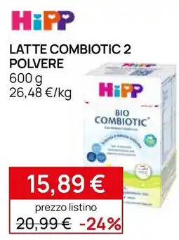 Prenatal HiPP Latte Combiotic 2 Polvere offerta