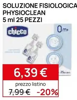 Prenatal Soluzione fisiologica Physioclean chicco offerta