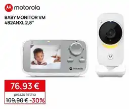 Prenatal Baby Monitor Motorola VM 482ANXL 2,8" offerta