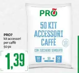 PRO7 Supermercati PRO7 kit accessori per caffè offerta
