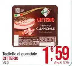 Maxi Sidis Tagliette di guanciale Citterio offerta