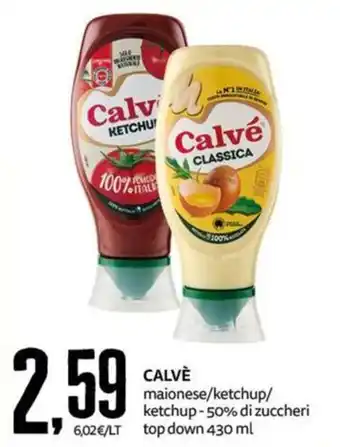 Calvé maionese/ketchup