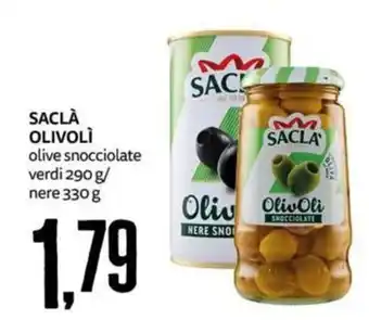 Saclà olivoli olive snocciolate