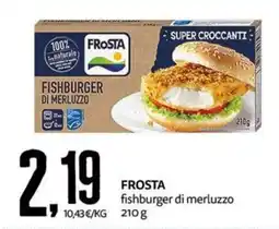 PRO7 Supermercati Frosta fishburger di merluzzo offerta
