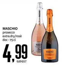 PRO7 Supermercati Maschio prosecco extra dry/rosè offerta