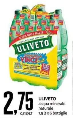 PRO7 Supermercati Acqua minerale naturale Uliveto offerta