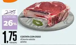 PRO7 Supermercati Costata con osso di bovino adulto offerta