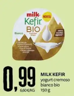 PRO7 Supermercati Milk Kefir yogurt cremoso bianco bio offerta